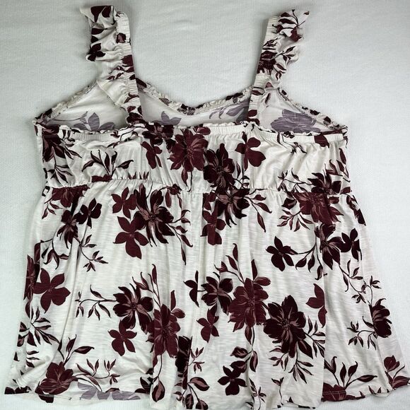 Torrid 3 Piece Bundle Super Soft Blue Baby Doll Top Striped V Neck Sleeveless - Picture 11 of 16